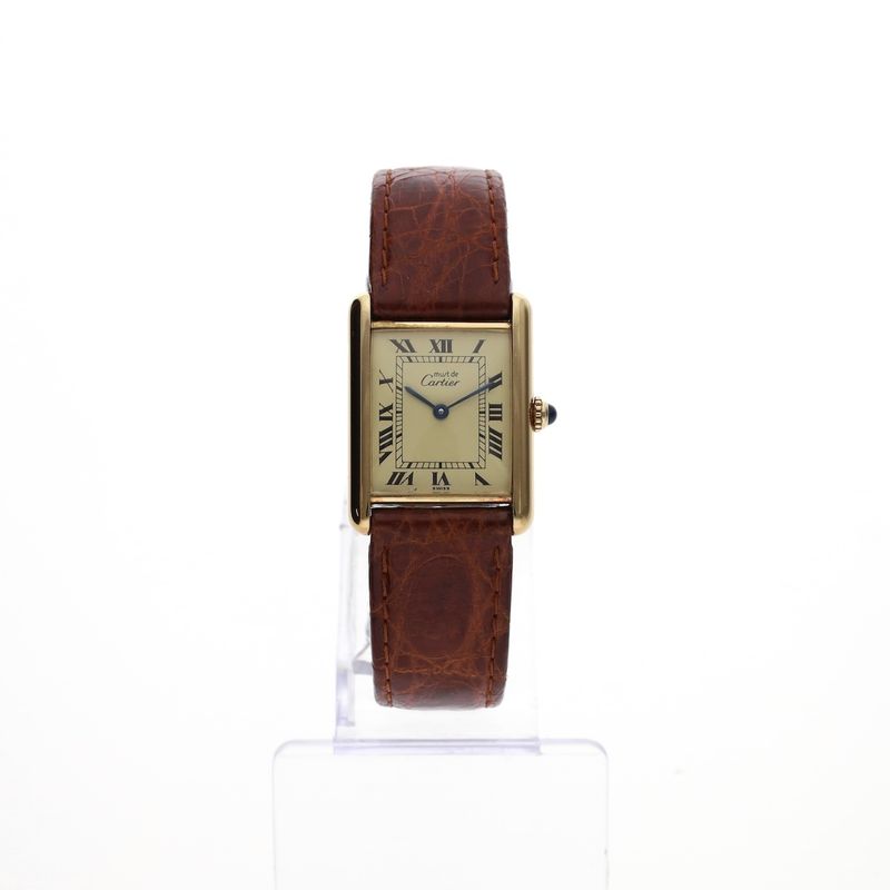 Image 18 of Cartier Tank Vermeil 'Large' 590005; Unisex watch