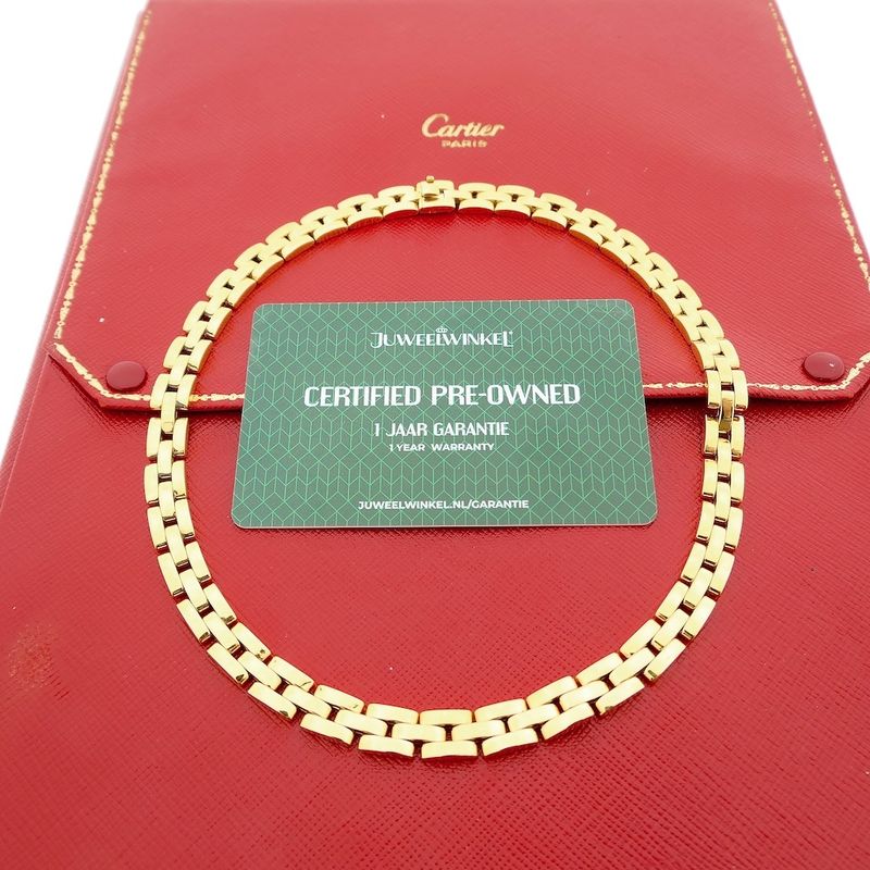 Image 10 of Cartier gold Bismarck link necklace