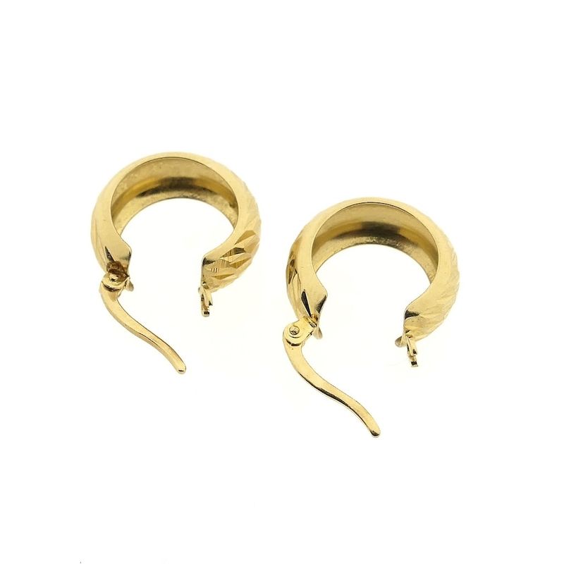 Image 9 of Gold-plated hoop earrings; Arpas | Ø 15.5 mm