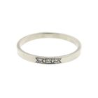 Image 5 of White gold ring with diamond; 0.03 ct. | Jeunesse
