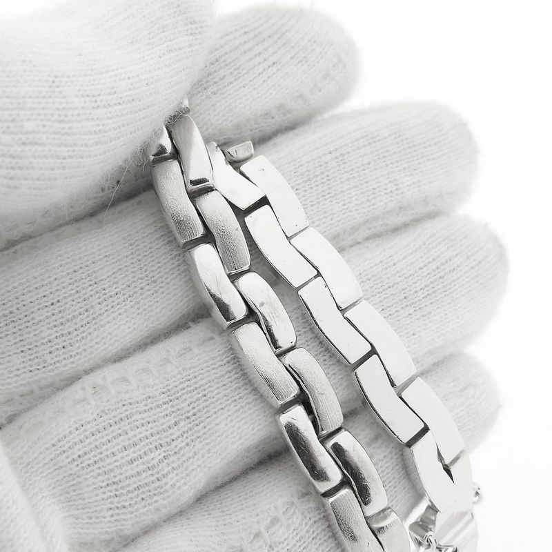 Image 7 of Solid white gold bracelet | 19 cm