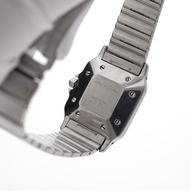 Image 9 of Cartier Santos Carree Automatic 2961; 18k. Gold/steel watch