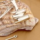 Afbeelding 2 van Zilveren staafjes schakelketting met vaste hanger | 72 cm 