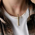 Image 9 of Gold Niessing necklace with diamond; 0.05 ct.