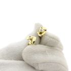 Image 2 of Gold fantasy stud earrings with diamond 0.08 ct.