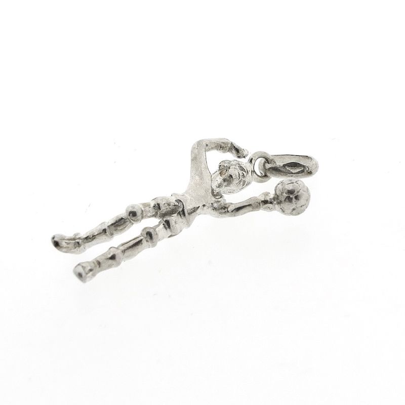 Image 3 of Silver pendant of a volleyball player