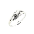 Image 1 of White gold ring with diamonds; 0.07 ct.