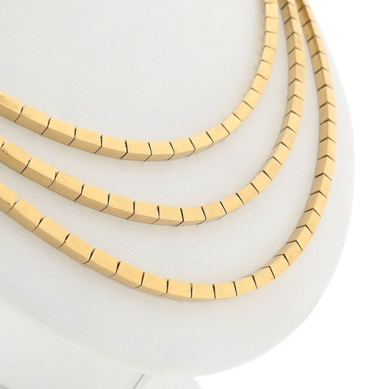 Image 4 of Solid gold women's necklace with bars