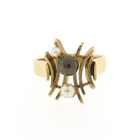 Image 7 of Gold ring with pearls