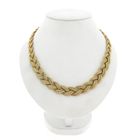 Image 1 of Golden Braided Fox Tail Link Necklace