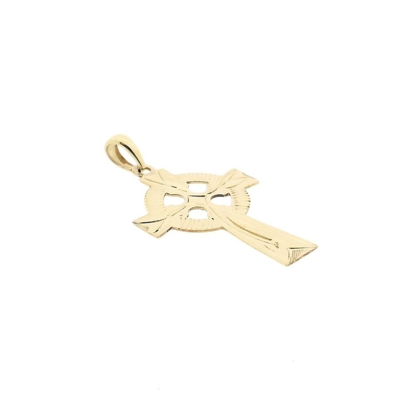 Image 3 of Gold Celtic Cross Pendant | Solvar Ireland