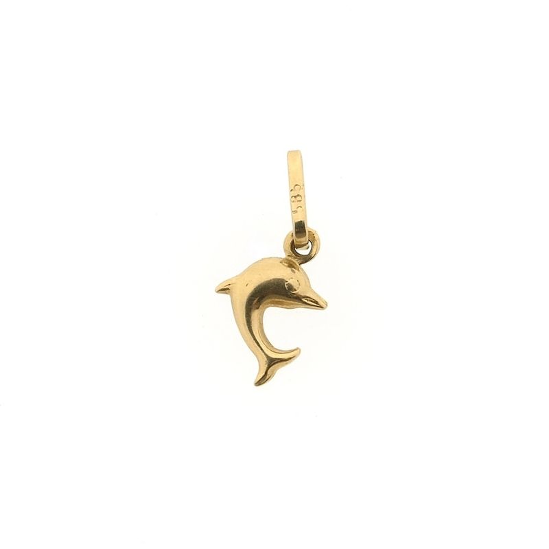 Image 3 of Golden dolphin pendant