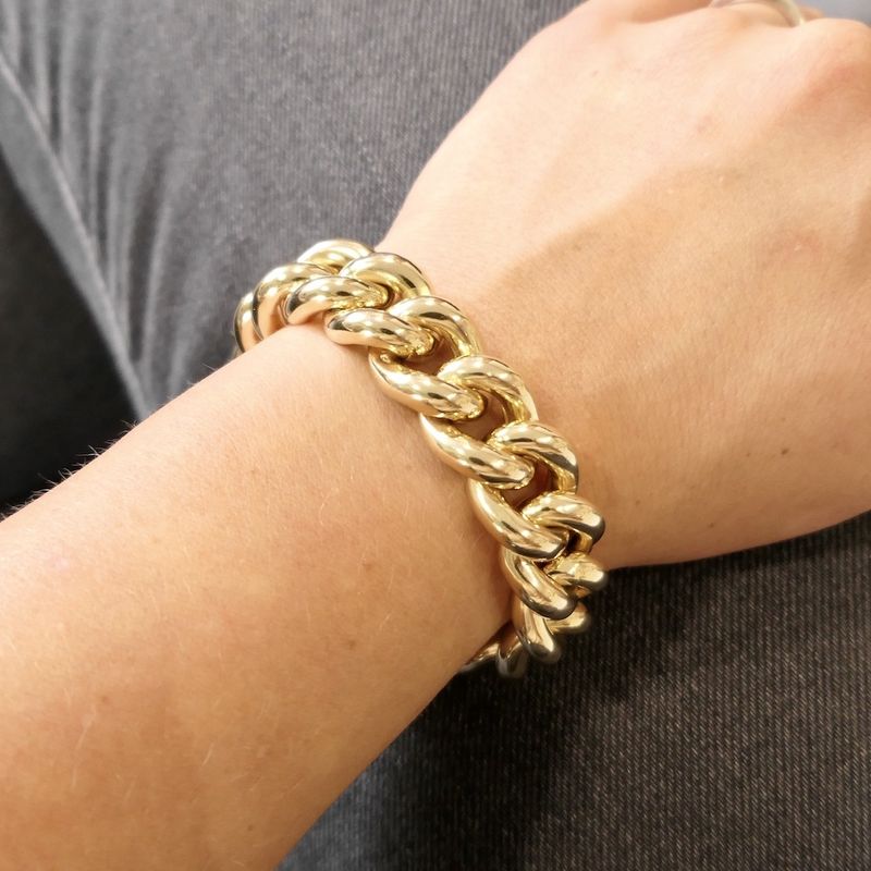 Image 9 of Gold gourmet link bracelet