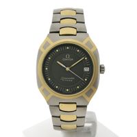 Omega Polaris 'Titane'; 18k. goud/stalen heren horloge