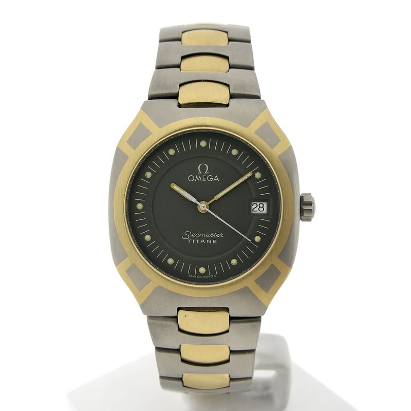 Image 1 of Omega Polaris 'Titane'; 18k. goud/stalen heren horloge