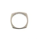 Image 5 of White Gold Ring with Diamond; 0.23 ct; 18 Karat; Size 17.75