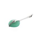 Image 3 of White gold pendant with jade and diamond | 0.025 ct.