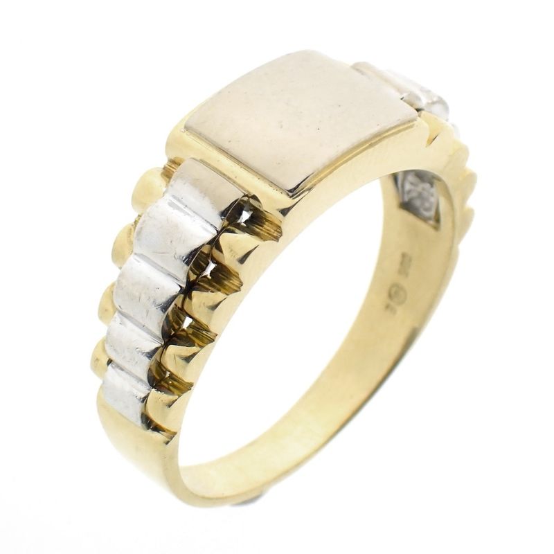 Image 1 of Two-tone Rolex President band ring | Men