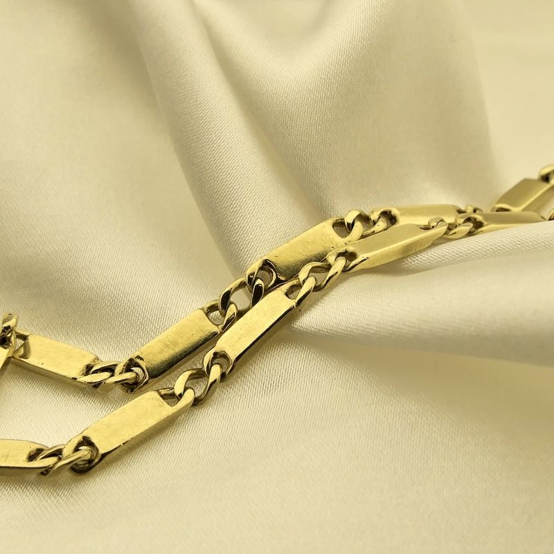 Image 2 of Gold bars/gourmet link bracelet