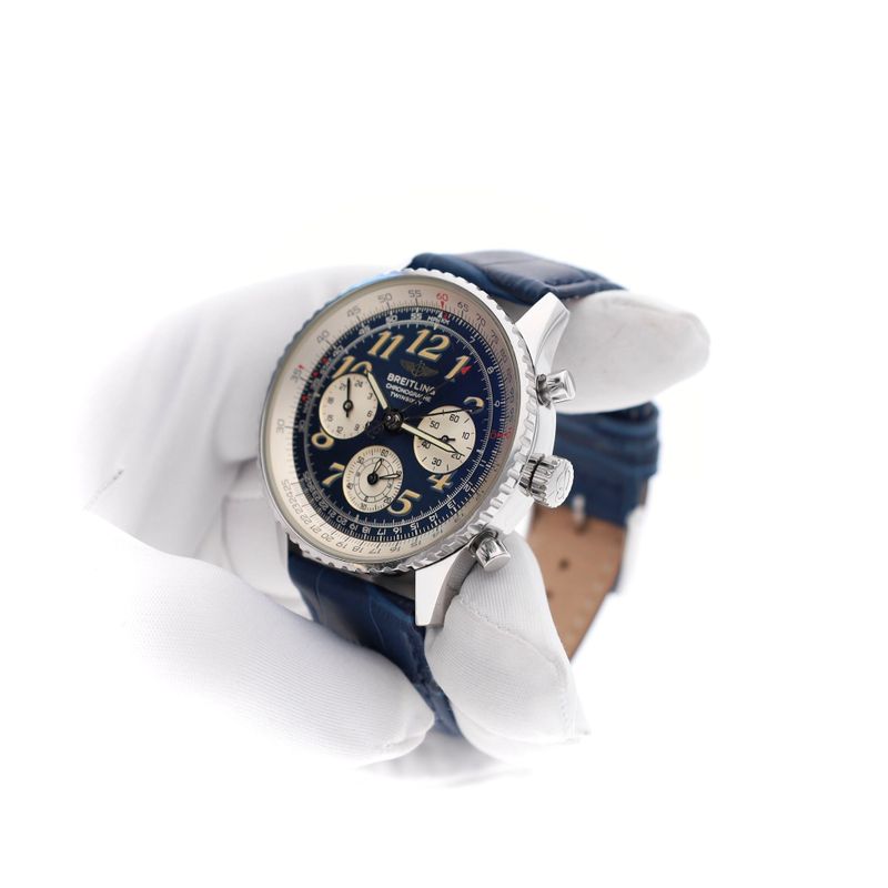 Image 8 of Breitling Navitimer 'Twin Sixty 2' A39022.1; Automatic Men's Watch