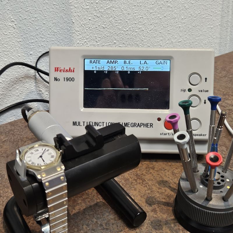 Image 20 of Cartier Santos Octagon Automatic 2966; 18k gold/steel watch