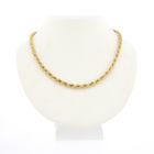 Image 5 of Gold twisted link chain | 41.5 cm