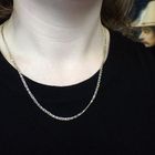 Image 9 of Two-tone gold navy link necklace