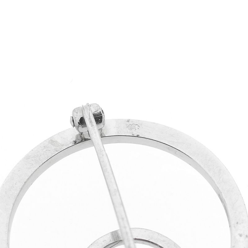 Image 4 of White gold brooch with diamonds | 0.20 ct.