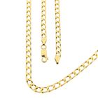 Afbeelding 1 van 9 karaat platte/wijde gourmetschakel ketting