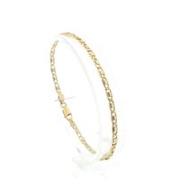 Two-tone gold fantasy link bracelet