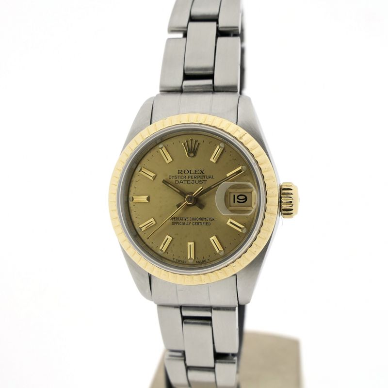 Image 8 of Rolex Datejust 26mm 69173; 18k gold/steel women's watch