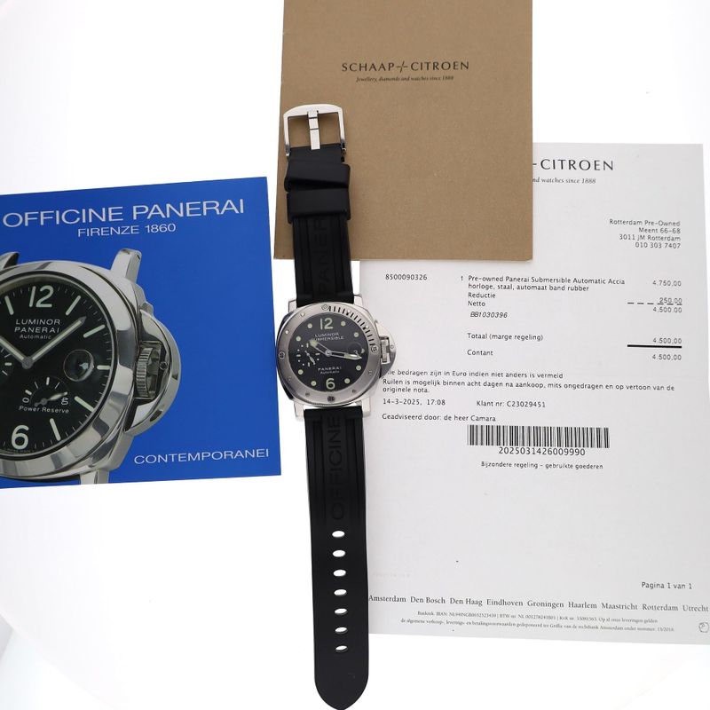 Image 15 of Panerai Luminor Submersible 44mm PAM00024; Automatic Men's Watch