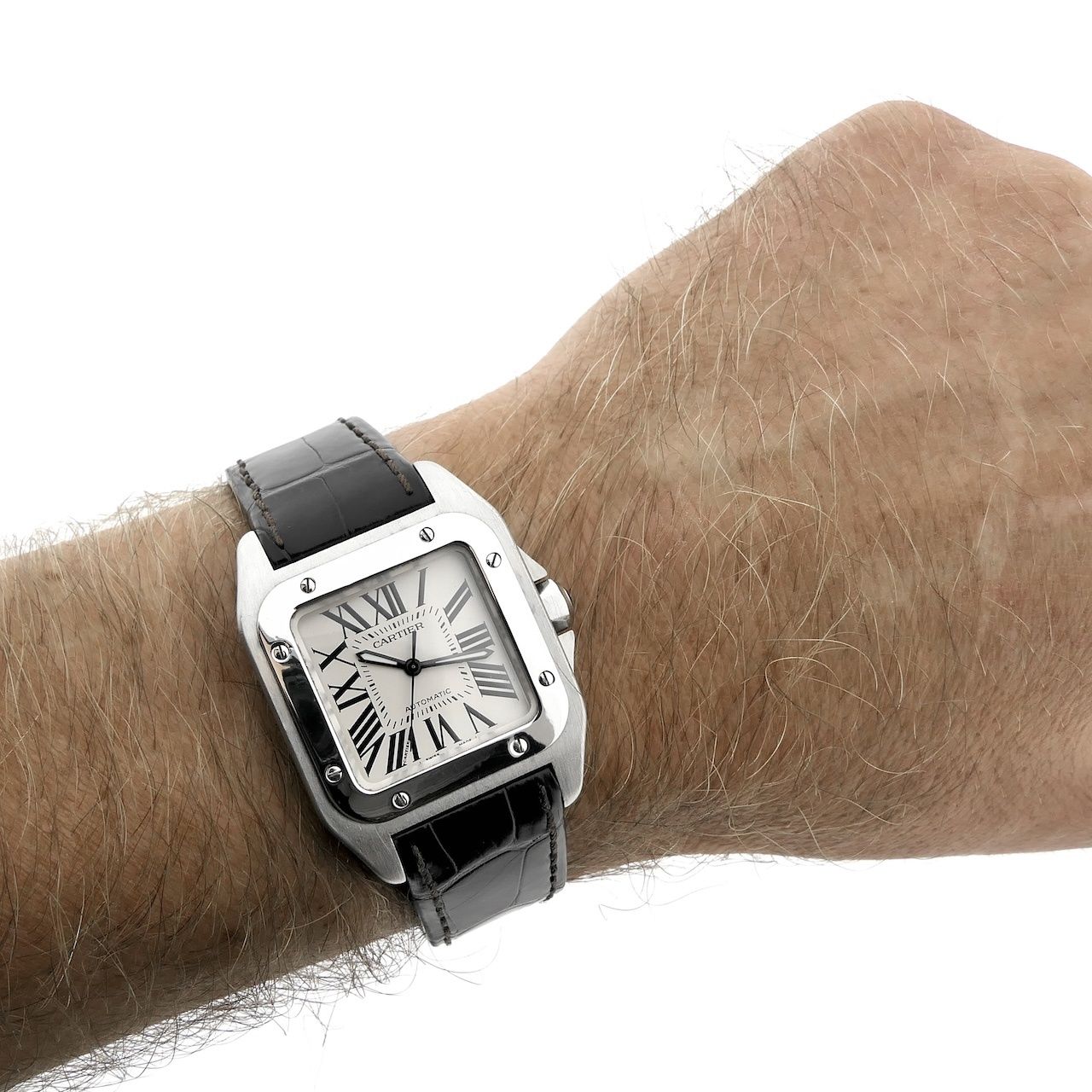 腕時計(アナログ) CARTIER SANTOS 100 LM Cartier Santos 100 Medium | Juweelwinkel.nl