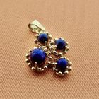Image 4 of 18 carat gold pendant with lapis lazuli