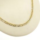 Image 3 of Two-tone gold navy link necklace; Men | 61 cm