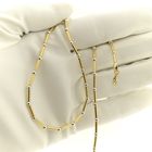 Image 8 of Two-tone gold bar link chain