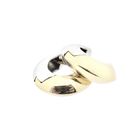 Image 7 of 18-karat two-tone gold earrings; RIZIT | Ø 15 mm