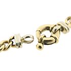 Image 4 of Two-tone gold gourmet link bracelet; 20 cm | Robust