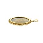 Image 8 of Antique Gold Pendant with Enamel Portrait and Diamonds
