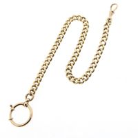 Vintage gold watch chain; Chatelaine (for a pocket watch)
