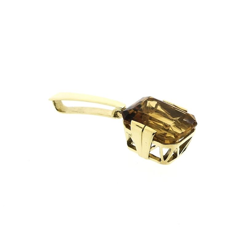 Image 7 of Gold pendant with citrine
