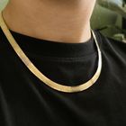 Image 9 of 18-karat tricolor gold omega necklace | 47 cm