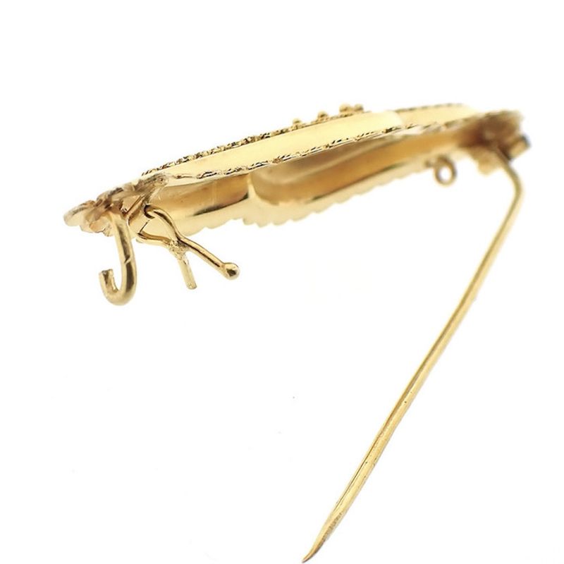 Image 4 of Vintage/antique gold brooch with filigree technique