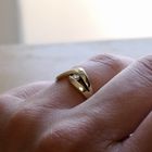 Image 7 of Gold Ring with Diamond; 0.12 ct.