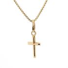 Image 4 of 18 carat gold pendant with a subtle cross
