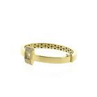 Image 3 of Gold slave bracelet with diamonds; Size S/M
