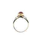 Image 5 of Vintage Gold Ring with Blood Coral