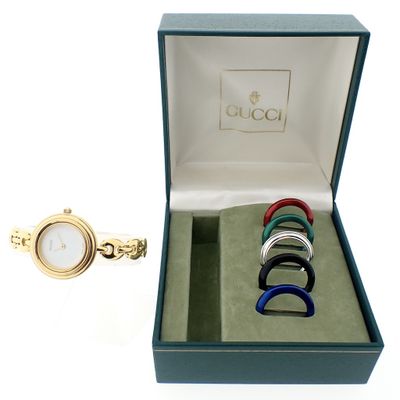 Gucci 'bezel watch'; Vintage women's watch Image 2 of Gucci 'bezel watch'; Vintage women's watch
