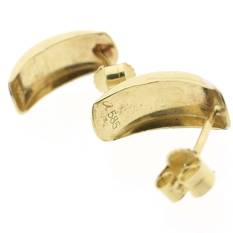 Image 5 of Two-tone gold earrings