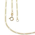 Image 1 of Gold Figaro link chain | 45 cm
